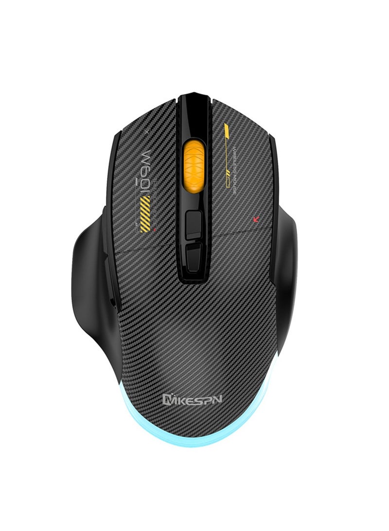 Tri-Mode Wireless Gaming Mouse – 12800DPI Adjustable, Carbon Fiber Lightweight Design, Type-C Fast Charging, Silent Clicks, Programmable Macros, Ideal for Gaming, Office, and Travel – Bluetooth/2.4G/Wireless Connectivity - Image 2