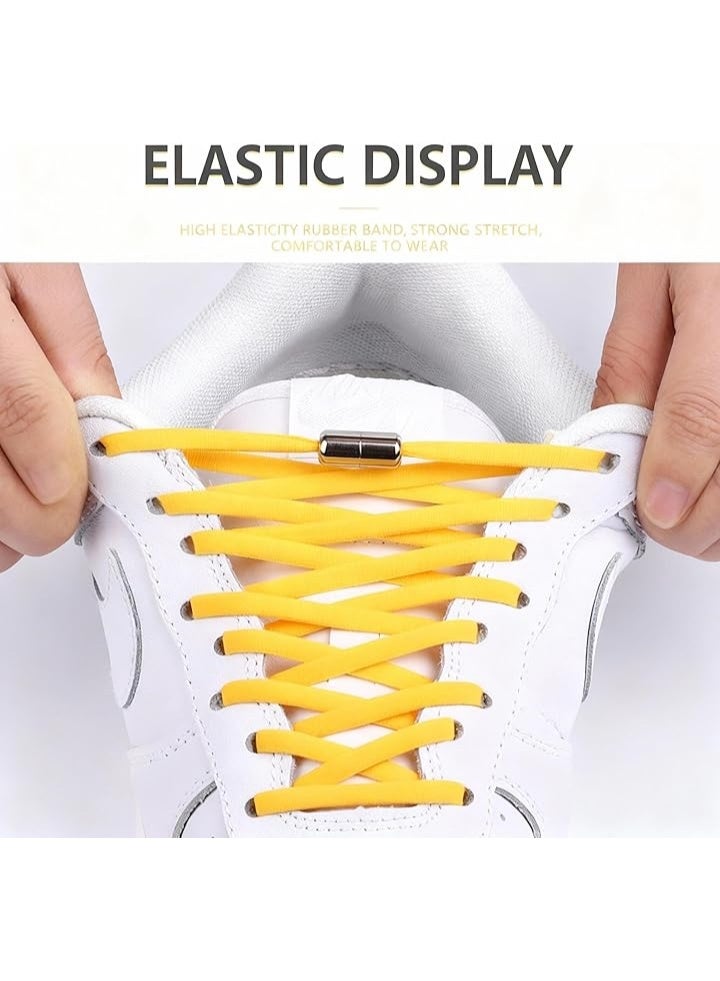 أربطة أحذية مرنة لا تحتاج لربط، أربطة أحذية بأزرار تحرير سريع، مشابك أربطة أحذية رياضية قابلة للتعديل للأحذية الرياضية وأحذية الركض والأحذية الكاجوال. - Image 5