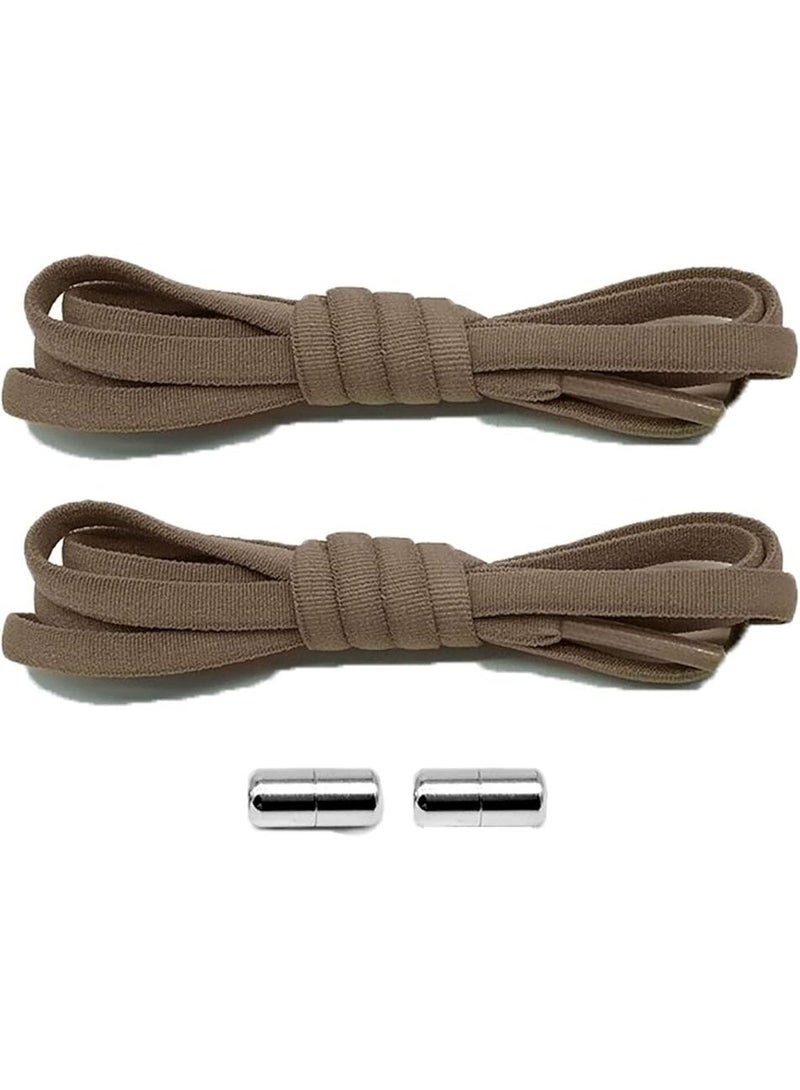 No Tie Elastic Shoe Laces, Shoelaces with Quick-Release Buttons, Adjustable Sports Shoelaces Buckles for Sneakers, Running & Casual Shoes - Image 2