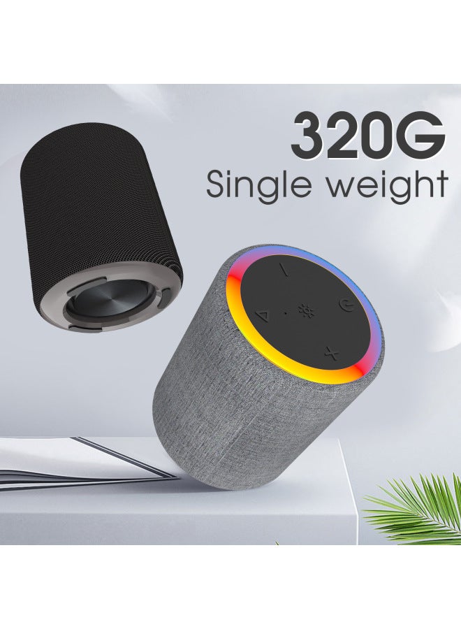 نيوترل مكبر صوت بلوتوث مقاوم للماء للاستخدام الخارجي، أسطواني صغير، مدفع فولاذي ملون، مكبر صوت صغير محمول بقماش صوتي - Image 2