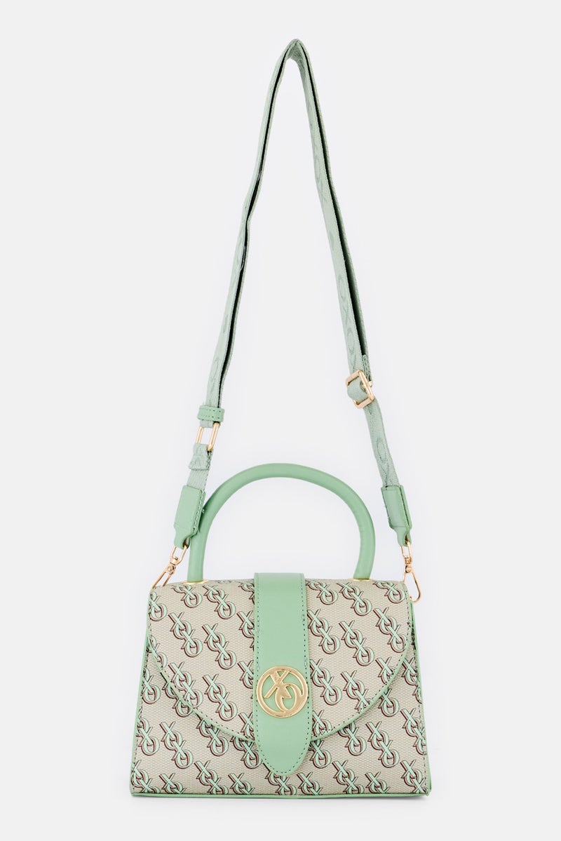 XOXO Women Brand Logo Vegan Leather Handbag, Multicolor  - Image 1