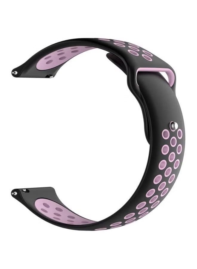 vesus Replacement Band For Samsung Galaxy Watch3 41mm Black/Light Pink