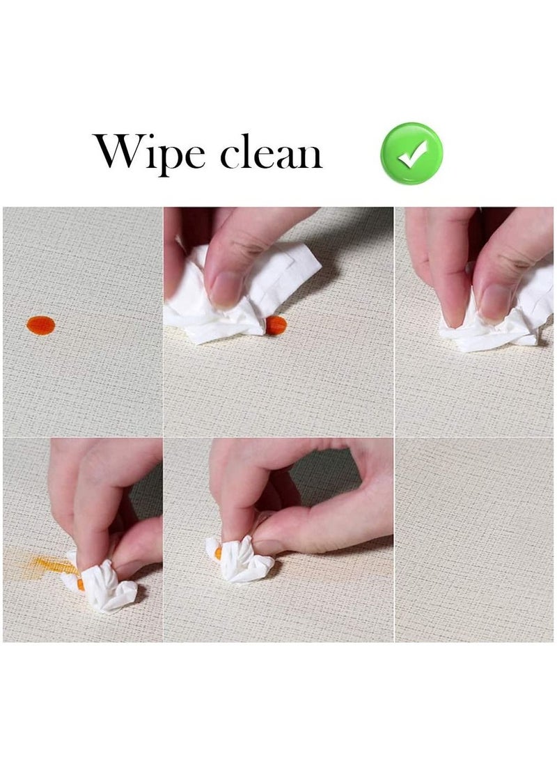 DUNISO Wipeable Vinyl Tablecloth for Rectangle Table Heavy Duty PVC Waterproof Spill proof Table Cloth for Kitchen Dining Tabletop Decoration 140*180cm  - Image 3