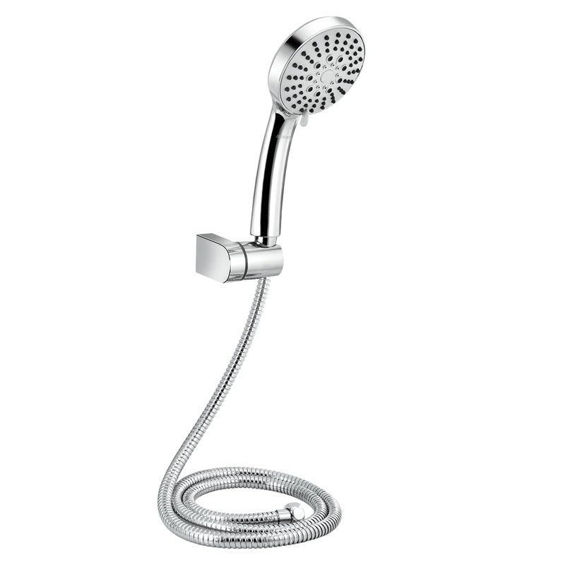 Johnson Bathrooms Johnson Hydra 5 Flow Hand Shower with 15mt Hose Hook 5in1 Multifunctional Handheld Round Shower HighPressure ABS Material Hand Shower 1 Year Warranty S0019CBBAMZ Chrome  - Image 1