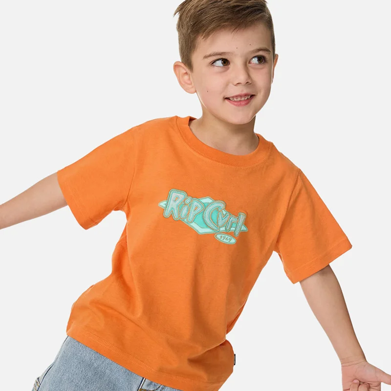 Rip Curl Ride The Wave Logo T-Shirt - Kids