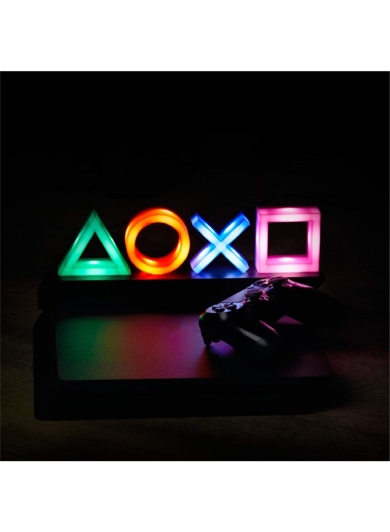 For PS4 PS5 Paladone Playstation Icons Light with 3 Light Modes - Music Reactive Game Room Lighting - Image 1