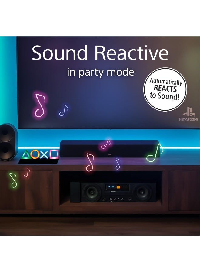 For PS4 PS5 Paladone Playstation Icons Light with 3 Light Modes - Music Reactive Game Room Lighting - Image 3