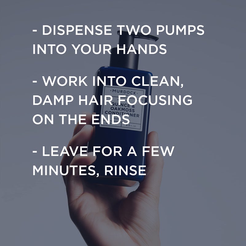 Murdock London Quince & Oakmoss Conditioner | Strengthens & Repairs Hair from Within | All Hair Types | Made in England | 8.5 oz - Image 5