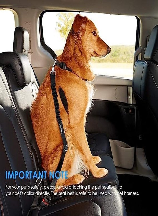 BLESSING PET SUPPLY Dog Seat Belt 2 Pack Dog Car Seatbelts Adjustable Pet Seat Belt for Vehicle Nylon Pet Safety Seat Belts Heavy Duty & Elastic & Durable Car Seat Belt for Dogs, Cats and Pets - Image 3