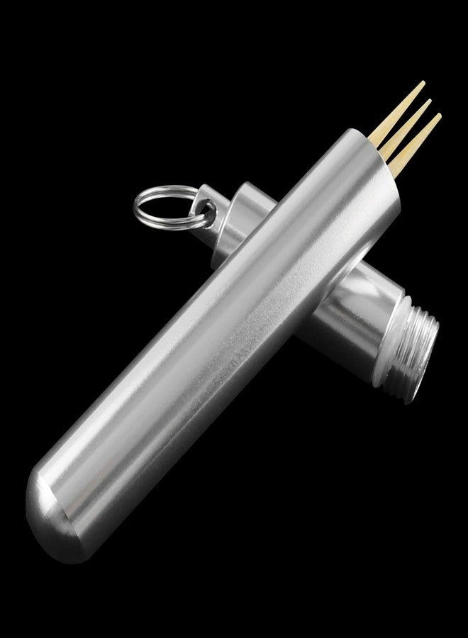 AXLIZER Portable Toothpick Holder Metal Toothpicks Portable Toothpick Case for Outdoor Camping Travel Picnic - Image 4