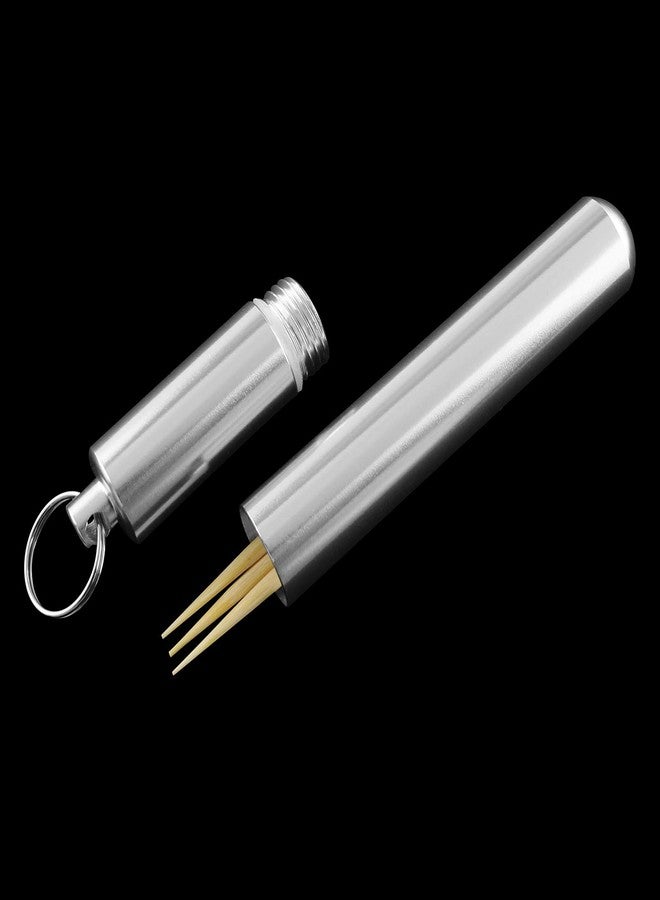 AXLIZER Portable Toothpick Holder Metal Toothpicks Portable Toothpick Case for Outdoor Camping Travel Picnic - Image 5