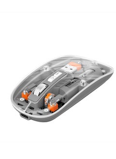 Devon Devon Transparent Wireless Gaming Mouse Bluetooth Dual Mode Adjustable 3-Device Simultaneously for PC Mac Laptop Multicolor  - Image 1