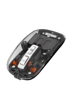 Devon Devon Transparent Wireless Gaming Mouse Bluetooth Dual Mode Adjustable 3-Device Simultaneously for PC Mac Laptop Multicolor  - Image 2
