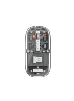 Devon Devon Transparent Wireless Gaming Mouse Bluetooth Dual Mode Adjustable 3-Device Simultaneously for PC Mac Laptop Multicolor  - Image 3