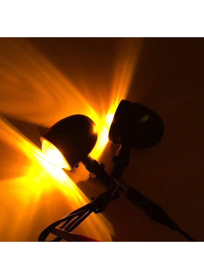 Loquat Pair Of Motorcycle Turn Signal Brake Light - Image 4