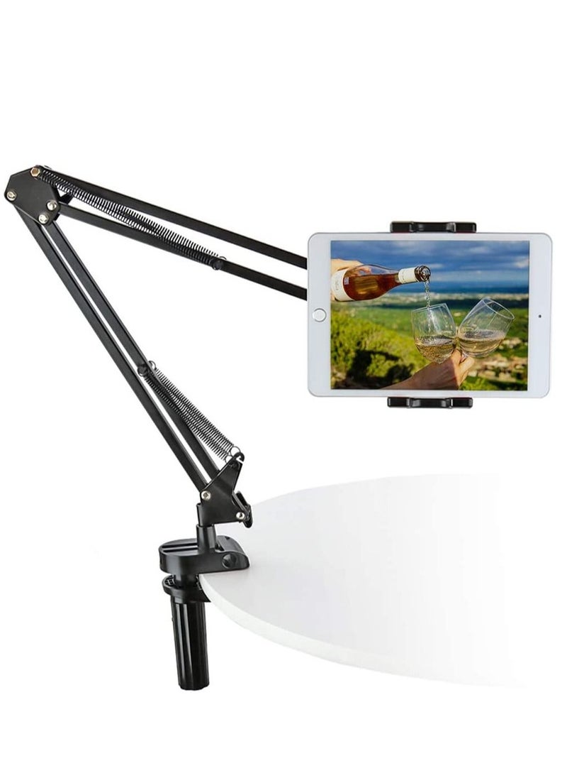 Generic - Tablet Bed Desk Holder for 4-13" Device, EXSHOW 360° Flexible Long Arm Mount Clamp, Adjustable Lazy Stand for iPad 12.9 10.5 9.7 iPad Mini Air 4 3 2, Nintendo Switch, Xbox, E-Reader, iPhone, Phone etc - Image 1