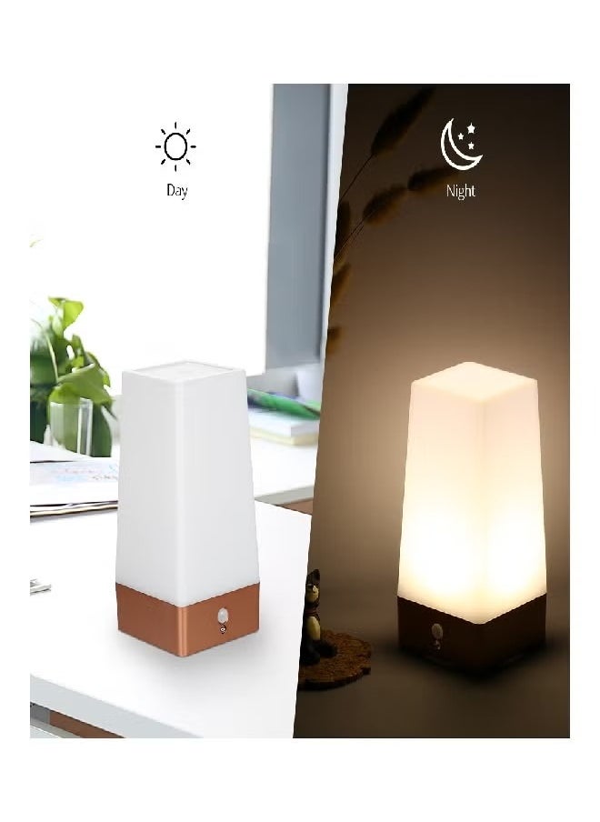 Goolsky Bedside Lamp PIR Motion Sensor LED Night Light,3 Modes Battery Powered Small Table Lamp,USE 3x1.5VAAA Battery,Sensitive Portable Moving Lamp  - Image 5