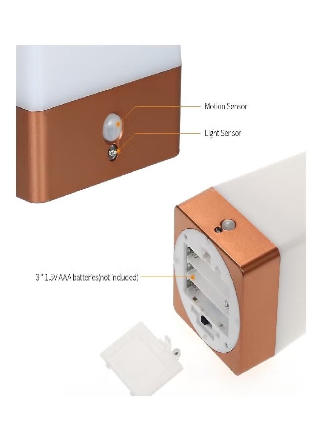 Goolsky Bedside Lamp PIR Motion Sensor LED Night Light,3 Modes Battery Powered Small Table Lamp,USE 3x1.5VAAA Battery,Sensitive Portable Moving Lamp  - Image 3