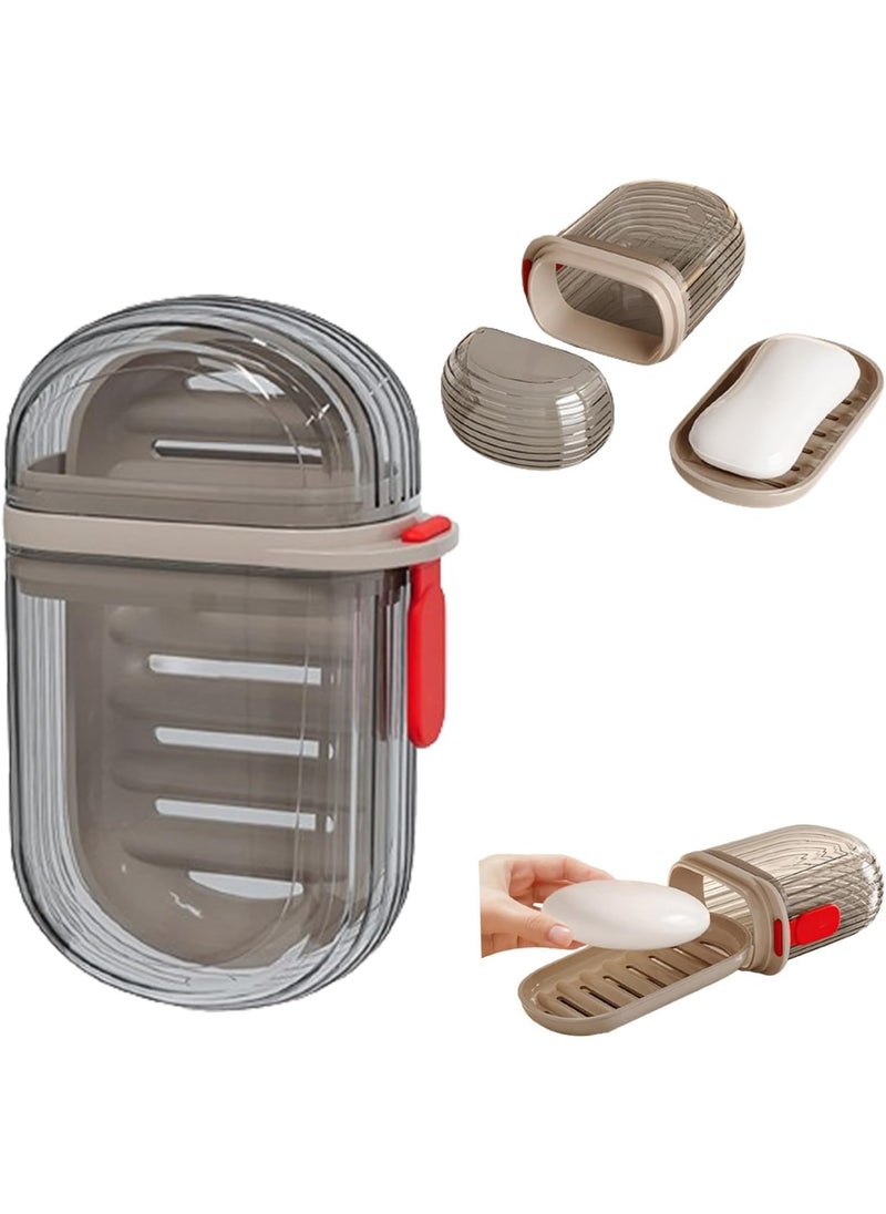 PURCHASE ZONE PURCHASE ZONE Travel Toothbrush Holder Multifunctional Portable Storage Box for Dental Care Essentials 1 Pcs Travel Soap Case 1 Pcs Toothbrush Multicolor Pack of 1  - Image 3