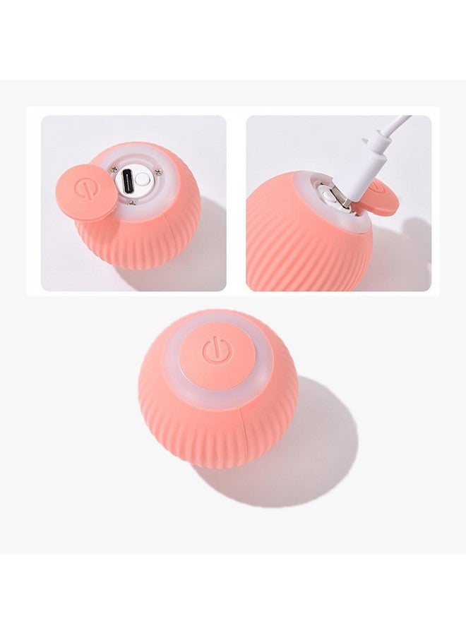 كرة القطط ولوم - لعبة تفاعلية، ذاتية الحركة، متدحرجة تلقائيًا للعب في الأماكن المغلقة، تحفز غريزة الصيد لدى قطتك (وردي) - Image 2