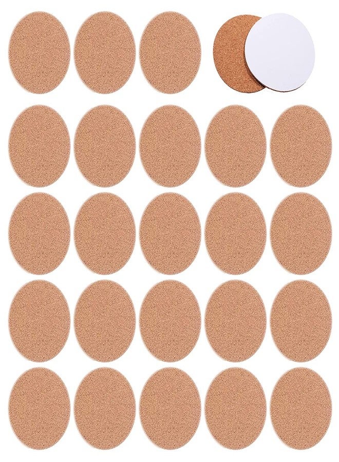 YYaaloa 24Pcs Self-Adhesive Mini Backing Cork Coasters Tiles Sheets Round 4" for DIY Coasters and DIY Crafts Cork Board, Cork Tiles, Cork Mat (Round 24pcs) - Image 4