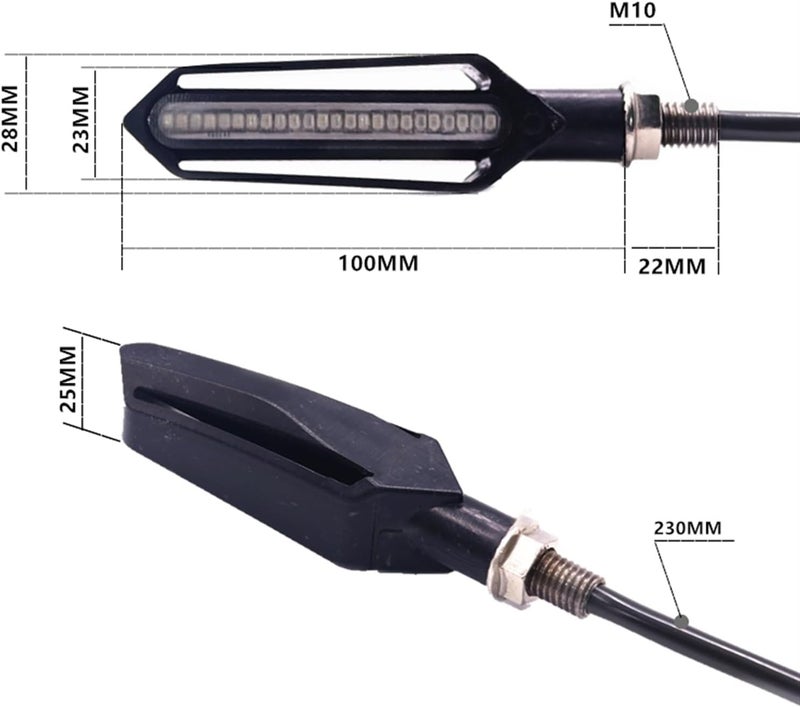Yurefax 24LED Motorcycle Turn Signal Light Set - Image 2