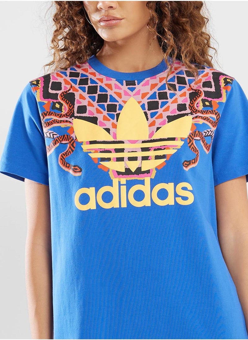 adidas Originals Graphic Cotton Dress - Image 3