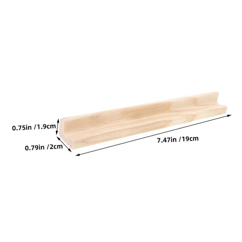 Natural Wood Letter Holders Set Of 6 Rustic Display Trays For Home Decor Tiles And Games - Image 3