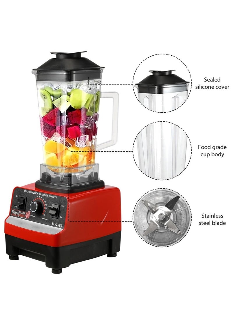 Leon Home 2L Kitchen Food Blender, Powerful Professional Countertop Blender, Commercial Blender Processor for Smoothies, Milkshakes, Crushed Ice, Frozen Fruits and Soups - Image 4