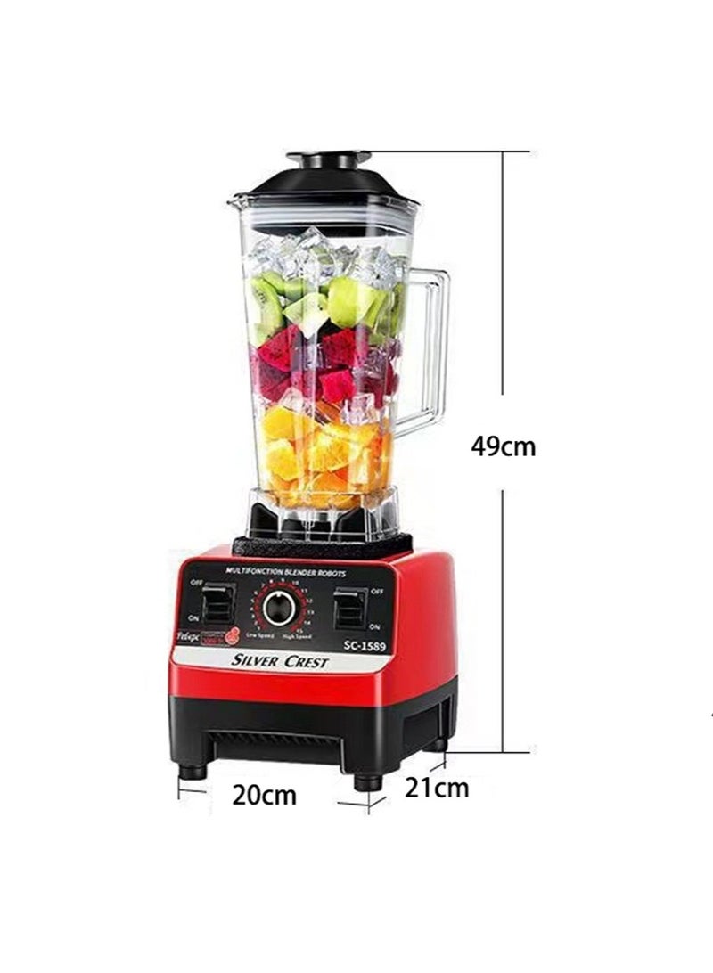 Leon Home 2L Kitchen Food Blender, Powerful Professional Countertop Blender, Commercial Blender Processor for Smoothies, Milkshakes, Crushed Ice, Frozen Fruits and Soups - Image 5