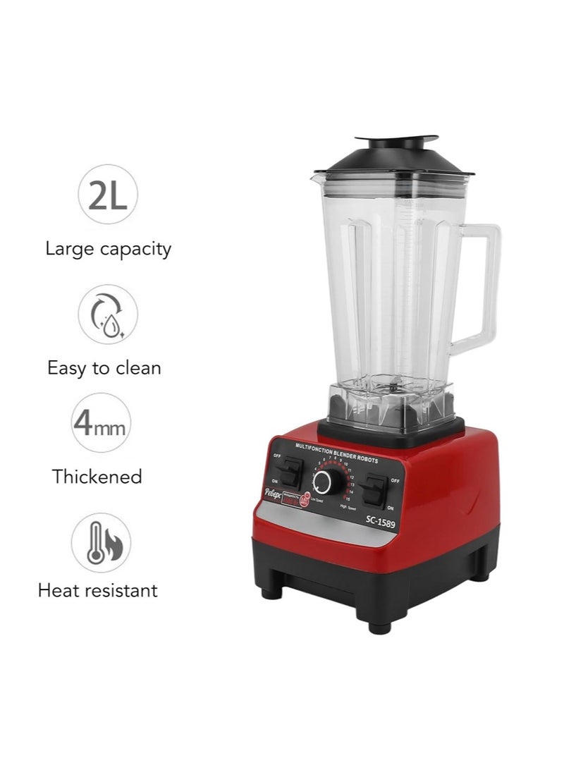 Leon Home 2L Kitchen Food Blender, Powerful Professional Countertop Blender, Commercial Blender Processor for Smoothies, Milkshakes, Crushed Ice, Frozen Fruits and Soups - Image 3