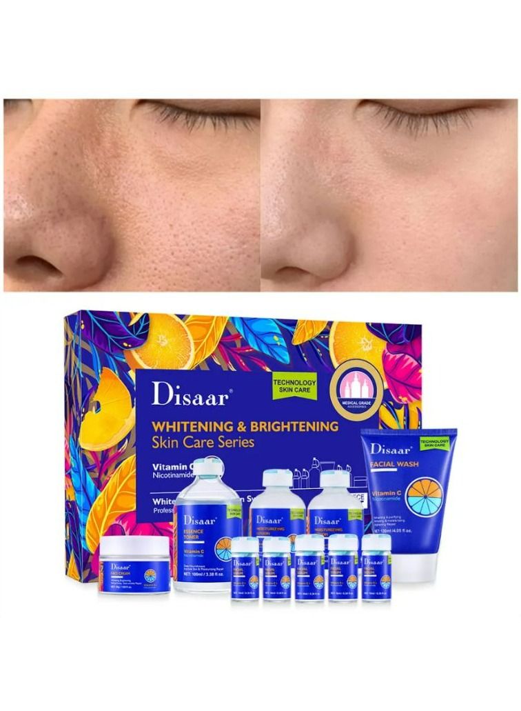 Disaar Vitamin c & Niacinamide Facial Skin Care Set Moisturizing Skin Rejuvenating Brightening Skin Care Set for Women - Image 3