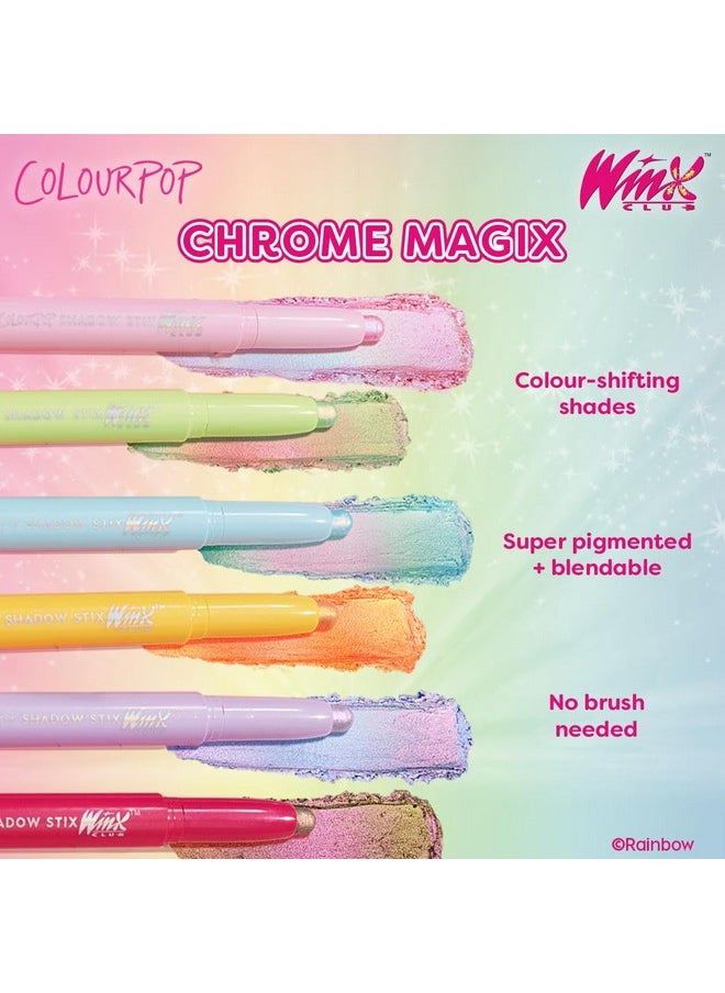 ColourPop - ColourPop Winx Club Shadow Stix - Cream Eyeshadow Stick with Long-Lasting Color - Multi-Use Cream Makeup with a Built-In Sharpener & Precise Tip for Easy Application - Static Sphere (0.05 oz) - Image 1