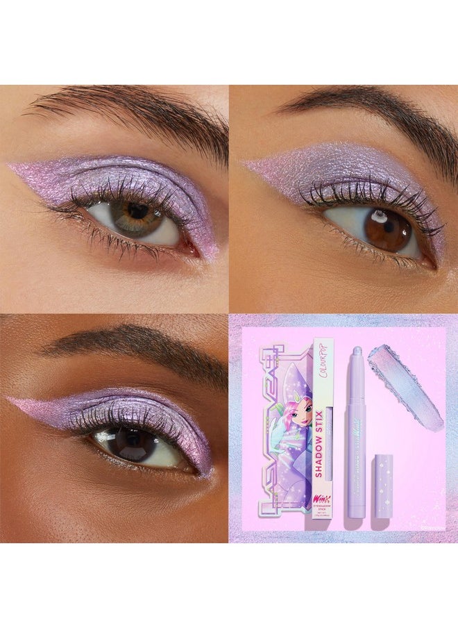 ColourPop - ColourPop Winx Club Shadow Stix - Cream Eyeshadow Stick with Long-Lasting Color - Multi-Use Cream Makeup with a Built-In Sharpener & Precise Tip for Easy Application - Static Sphere (0.05 oz) - Image 1