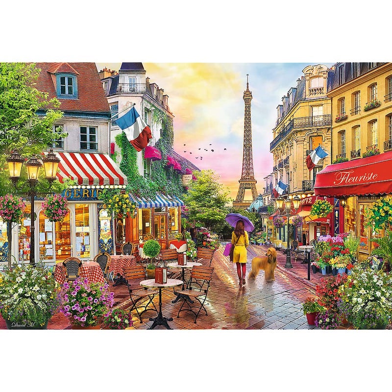 Trefl Charming Paris 1500 Piece Jigsaw Puzzle Red 33"x 23" Print, DIY Puzzle, Creative Fun, Classic Jigsaw for Adults and Children from 14 Years Old - Image 2