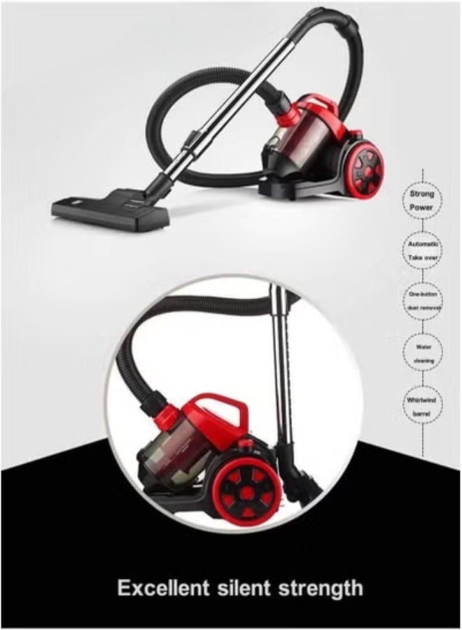 Denx Dinks Bagless Vacuum Cleaner, 1200W Dust Pick Vacuum with Filter, Suitable for Home, Hard Floors and Carpets, Lightweight with Strong Suction Power, Corded Vacuum, Large 2.2L Dust Bin, 4.2m Retractable Cord - Image 3