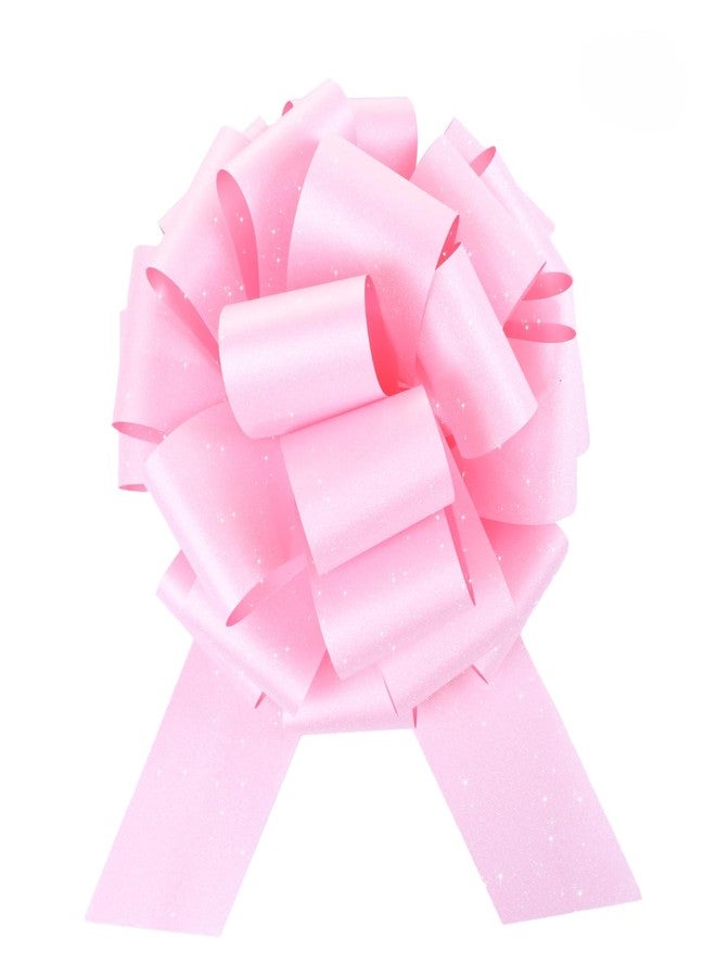 HCHENBOW 12" Large Pink Gift Bow,2pcs Big Bows for Gift Wrapping, Christmas Party Birthday Gift Wedding Ribbon Bows for Bikes, Boxes or Flower Decorations, Valentine's Day Gift Decorations (Pink) - Image 1