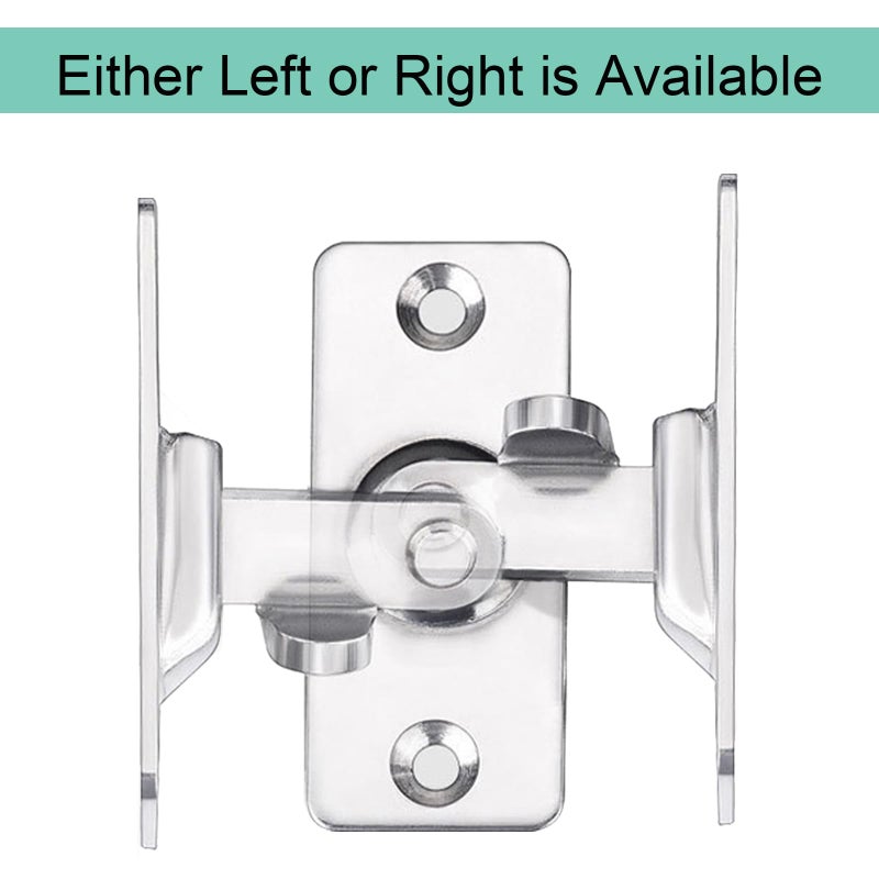 WANLIAN MINI Size 90 Degree Door Latch Sliding Screen Door Latch Barn Door Lock Hasp Latch Clasp Lock Pocket Door Locks and Latches - Image 4