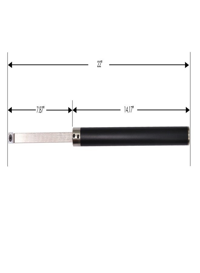 Asieg Tool Carbide Tipped Wood Turning tools set Lathe Rougher Finisher Detailer Swan Neck Hollower Tools and Interchangeable Aluminum Alloy Grip Handle with Diamond Round Square Carbide Inserts AT04 - Image 4