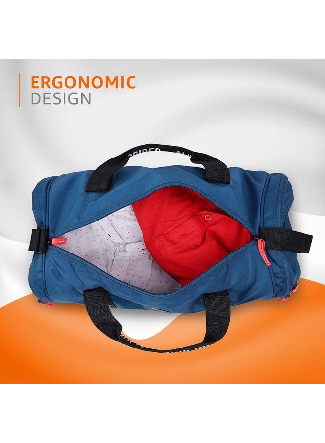 Gear Polyester Inspired Alive Moving 33L Large Water Resistant Travel Duffle Bag/Gym Bag/Sports Duffle For Men's/Women's (Blue), 26 Cm - Image 4