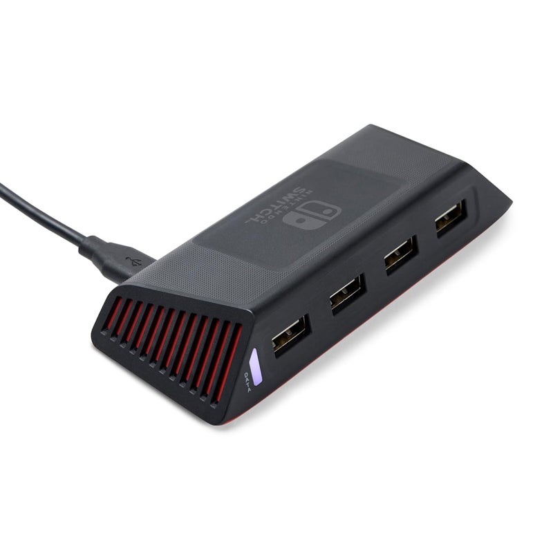 PowerA 4-Port Hi-Speed USB Hub for Nintendo Switch™, USB 2.0, 6 ft. USB Cable, Weighted Base, Officially Licensed - Image 2