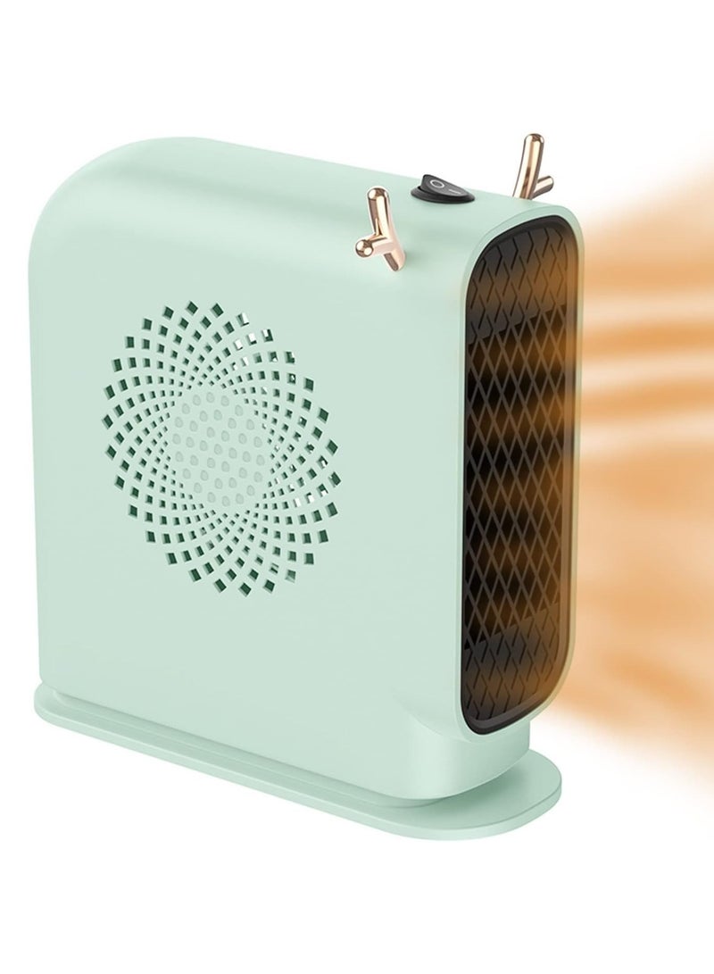 DubaiGallery 1pc mini desktop electric heater, overheat and overturn protection, safe to use, ideal for heating study and office  - Image 2