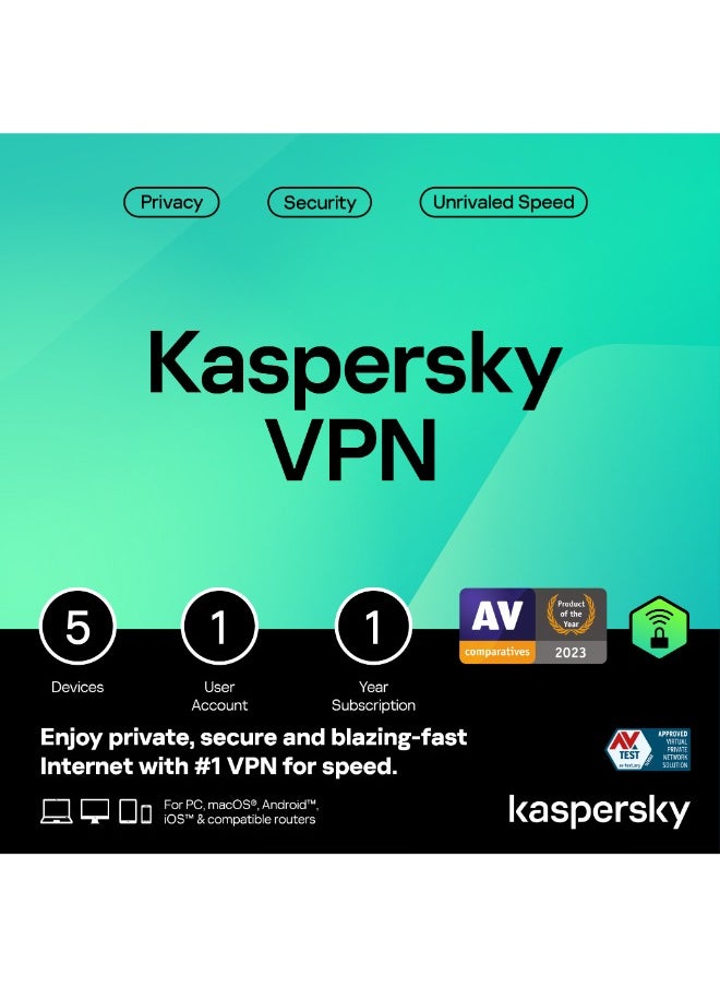 Kaspersky - VPN 5Devices/1Year - Image 1