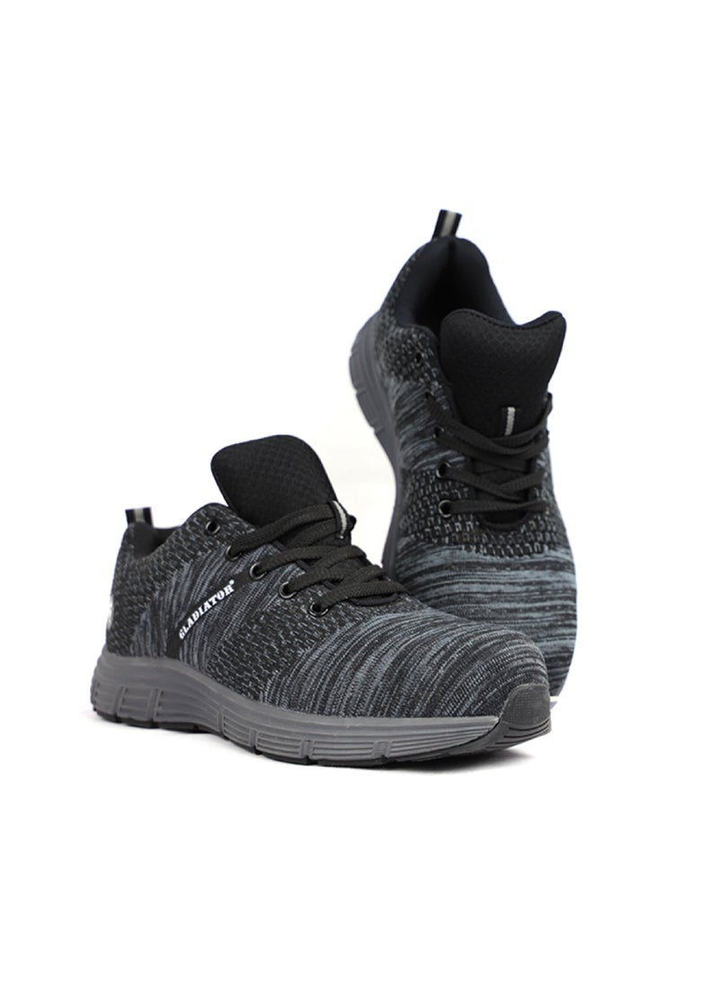 جلاديتور حذاء سلامة رجالي غلادياتور 6047 برباط رمادي EX SB بمقدمة مركبة - Image 3