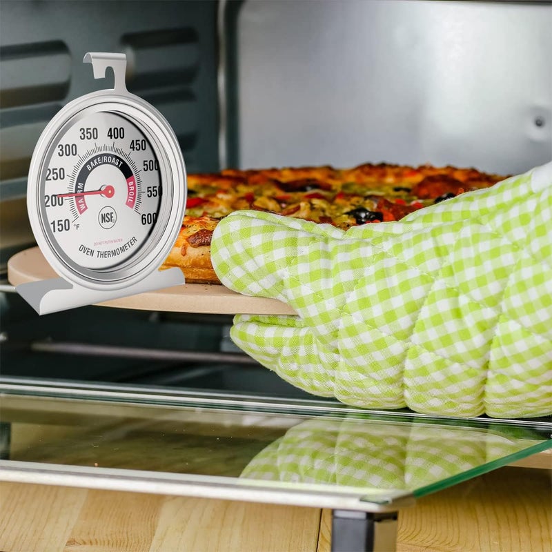 Efeng Large 3.5" Oven Thermometers for Gas/Electric Oven with Large Hanger&Base,Safety Leave-in Oven,Easy to Read Number,No Fading Color for Long time Cooking - Image 5