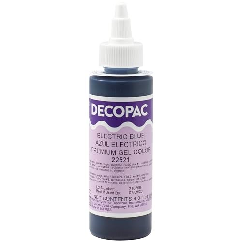 DecoPac Electric Blue Trend Premium Gel Color Cake Decorations, Blue Food Coloring - Blue Gel Color - 4 Fl Oz - Image 3