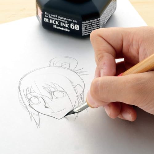 Zig Kuretake Zig Cartoonist Highly Opaque Pen Ink, Black - Image 4