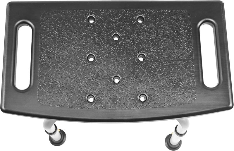 PEPE Mobility - Medical Shower Stool, Adult Seat, Senior Chair, Senior, Rectangular Non-Slip Bathtub, Tool-Free Assembly, Black - Image 5
