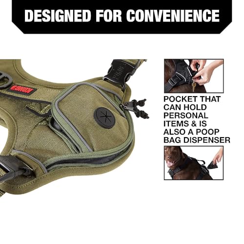 KONG Ultra Durable Waste Bag Harness (Medium, Green) - Image 3