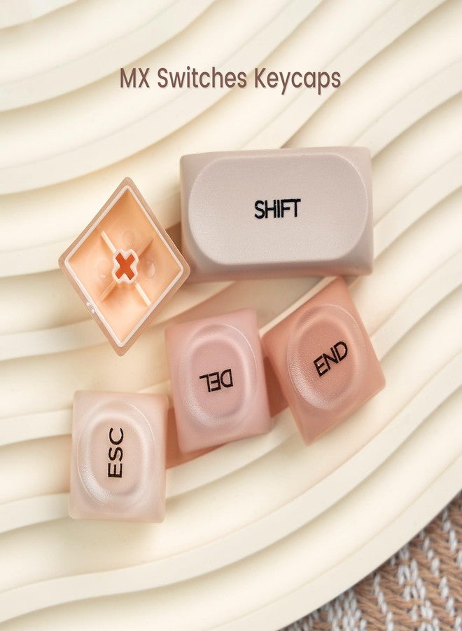 Rainy75 Crystal Jelly Keycaps 60 65 75 100 Percent, Side Printed Elegant Key caps Custom113 Keys - Image 4